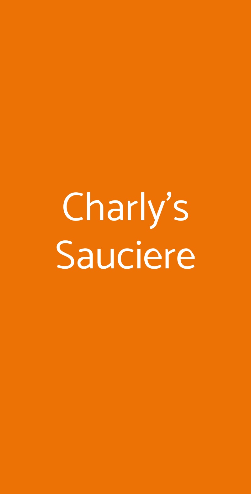 Charly's Sauciere Roma menù 1 pagina