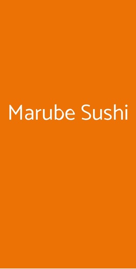 Marube Sushi, Palombara Sabina