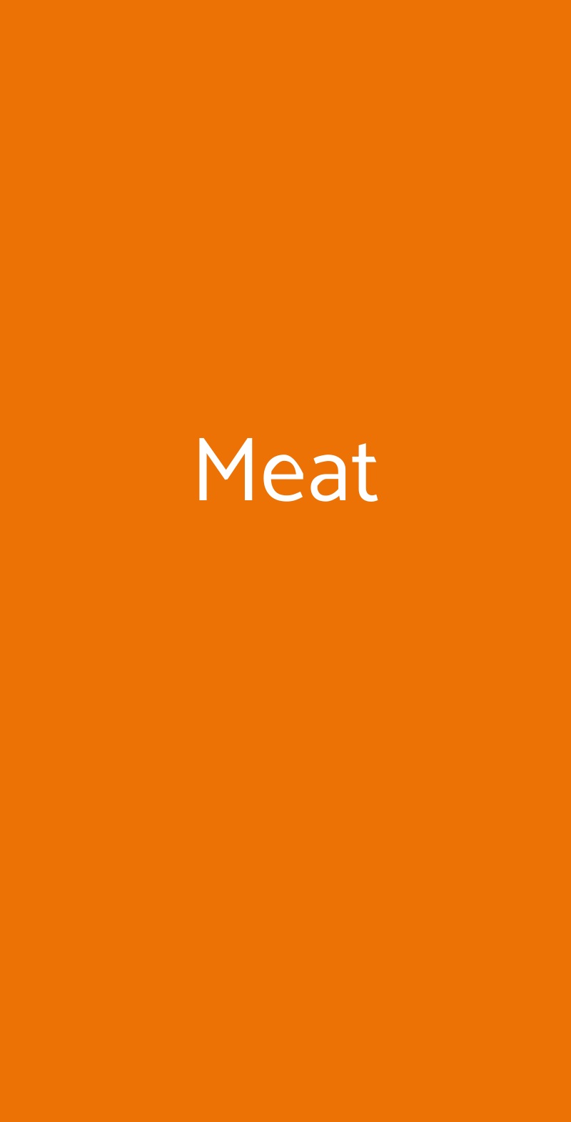 Meat Roma menù 1 pagina