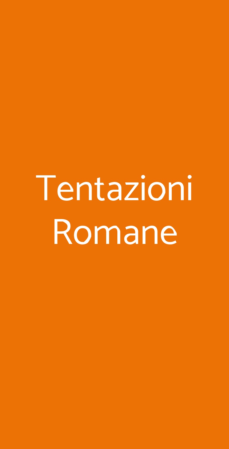 Tentazioni Romane Rignano Flaminio menù 1 pagina