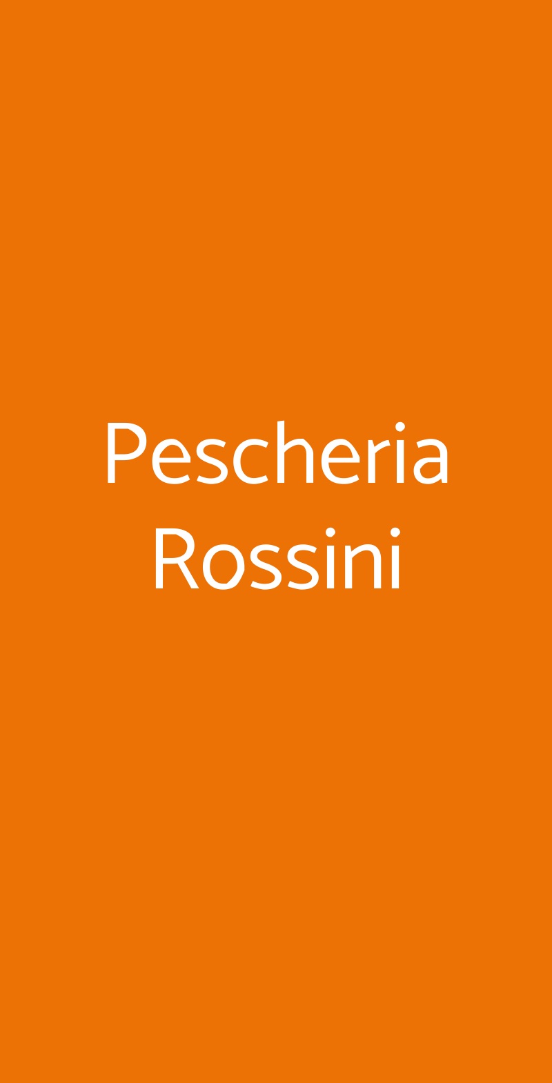 Pescheria Rossini Roma menù 1 pagina