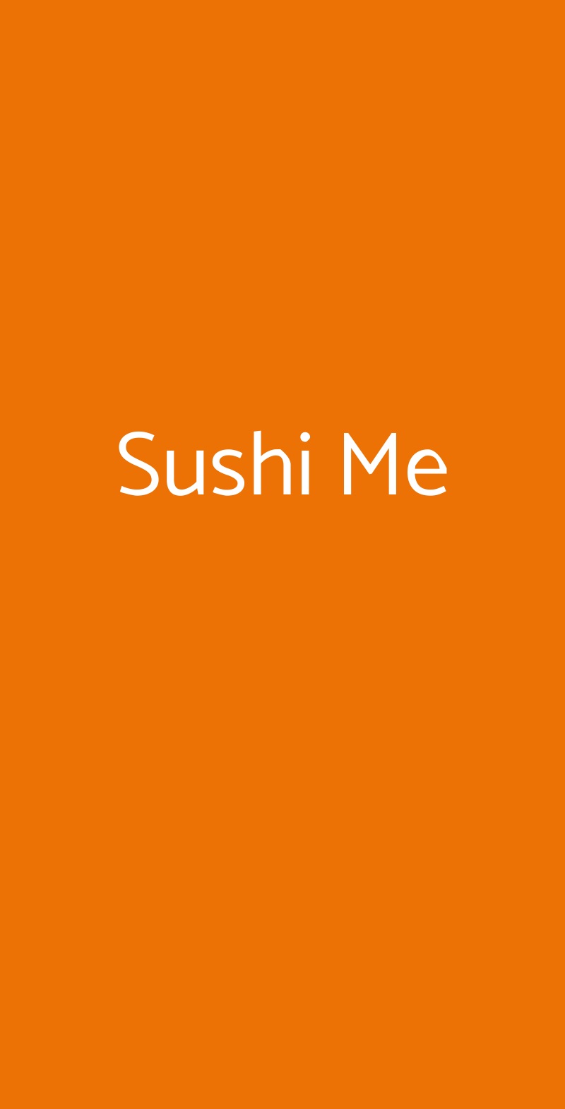 Sushi Me Roma menù 1 pagina