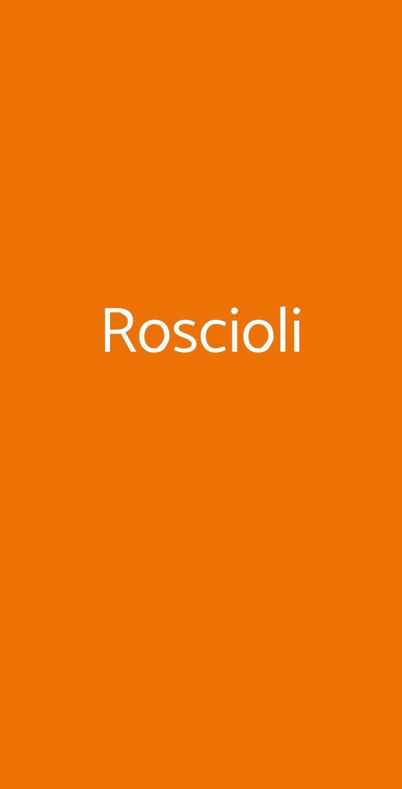 Roscioli Roma menù 1 pagina