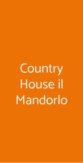 Country House Il Mandorlo, Cerveteri