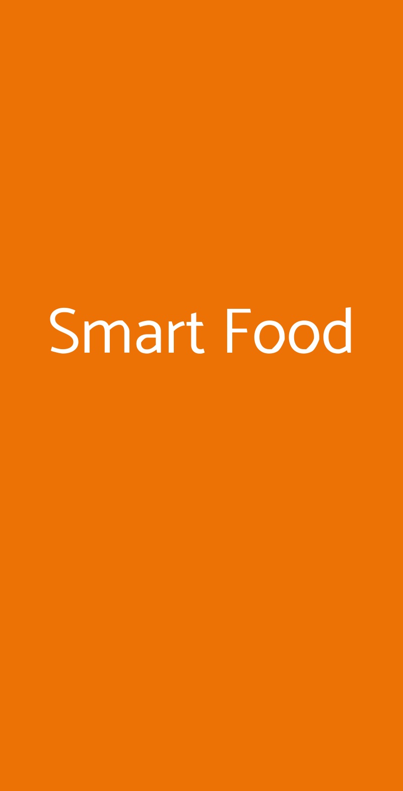 Smart Food Roma menù 1 pagina
