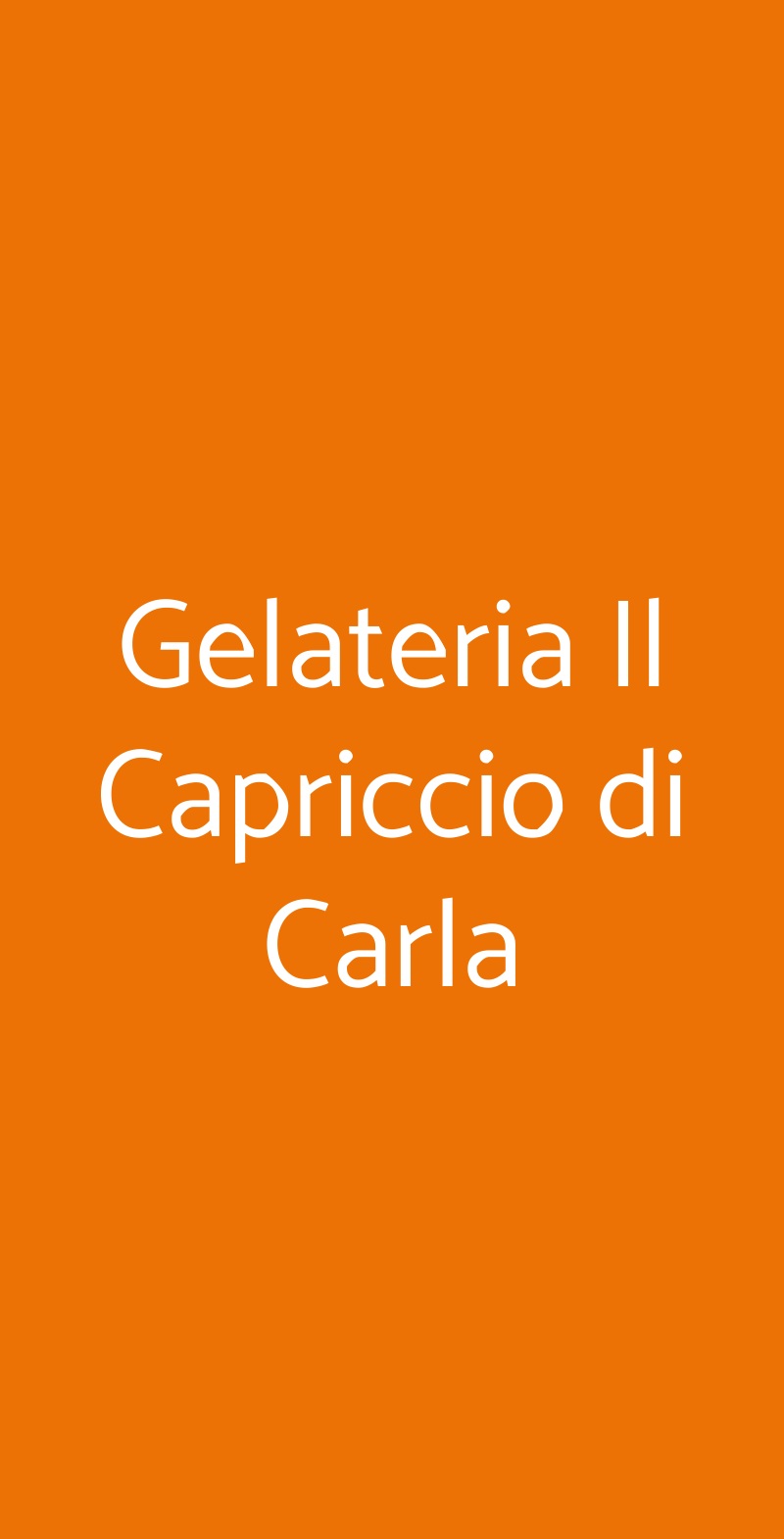 Gelateria Il Capriccio di Carla Roma menù 1 pagina
