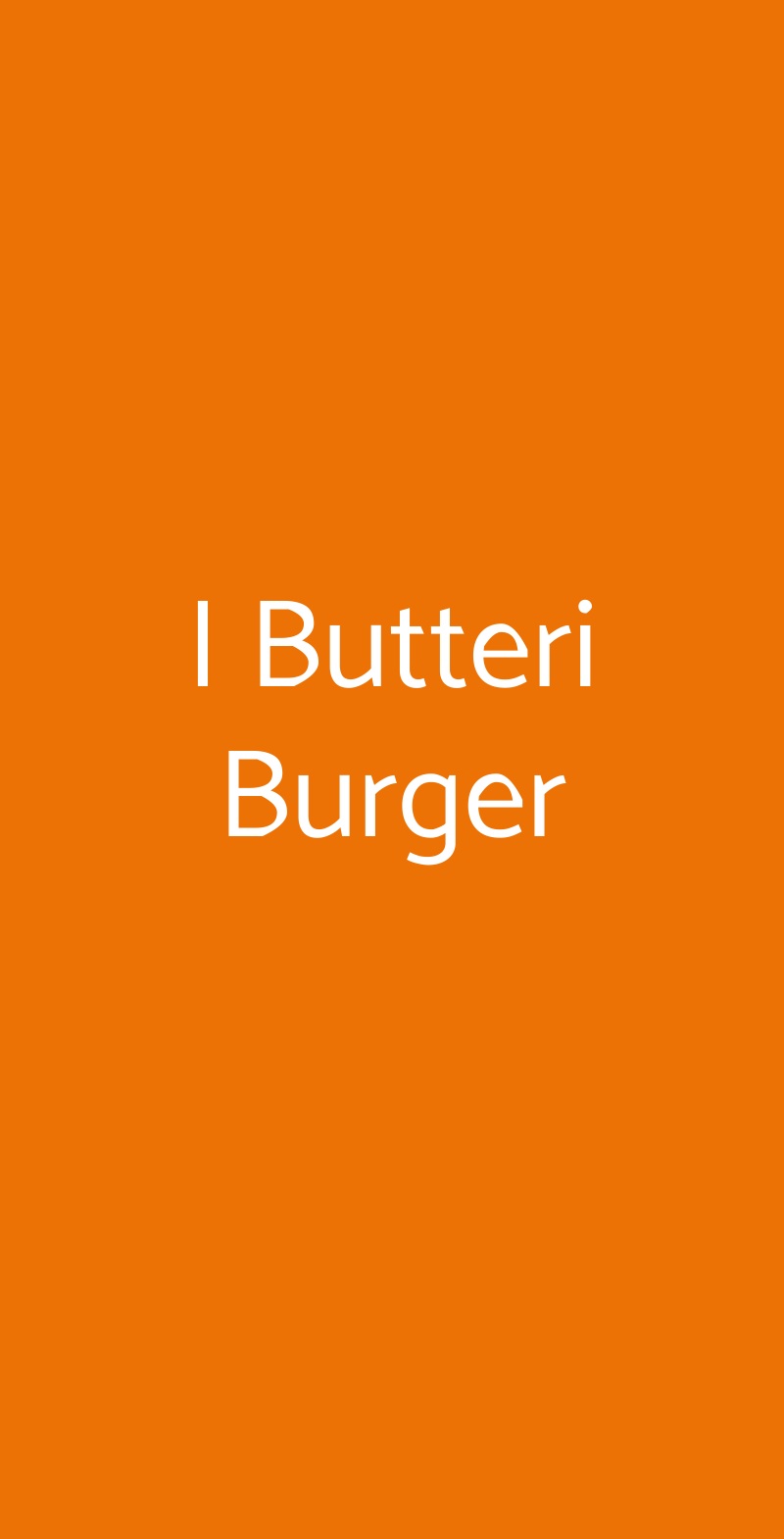 I Butteri Burger Roma menù 1 pagina