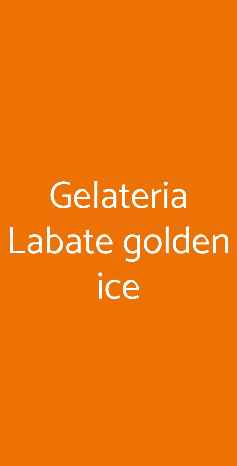 Gelateria Labate golden ice Roma menù 1 pagina
