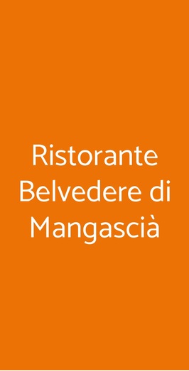 Ristorante Belvedere Di Mangascià, Anguillara Sabazia