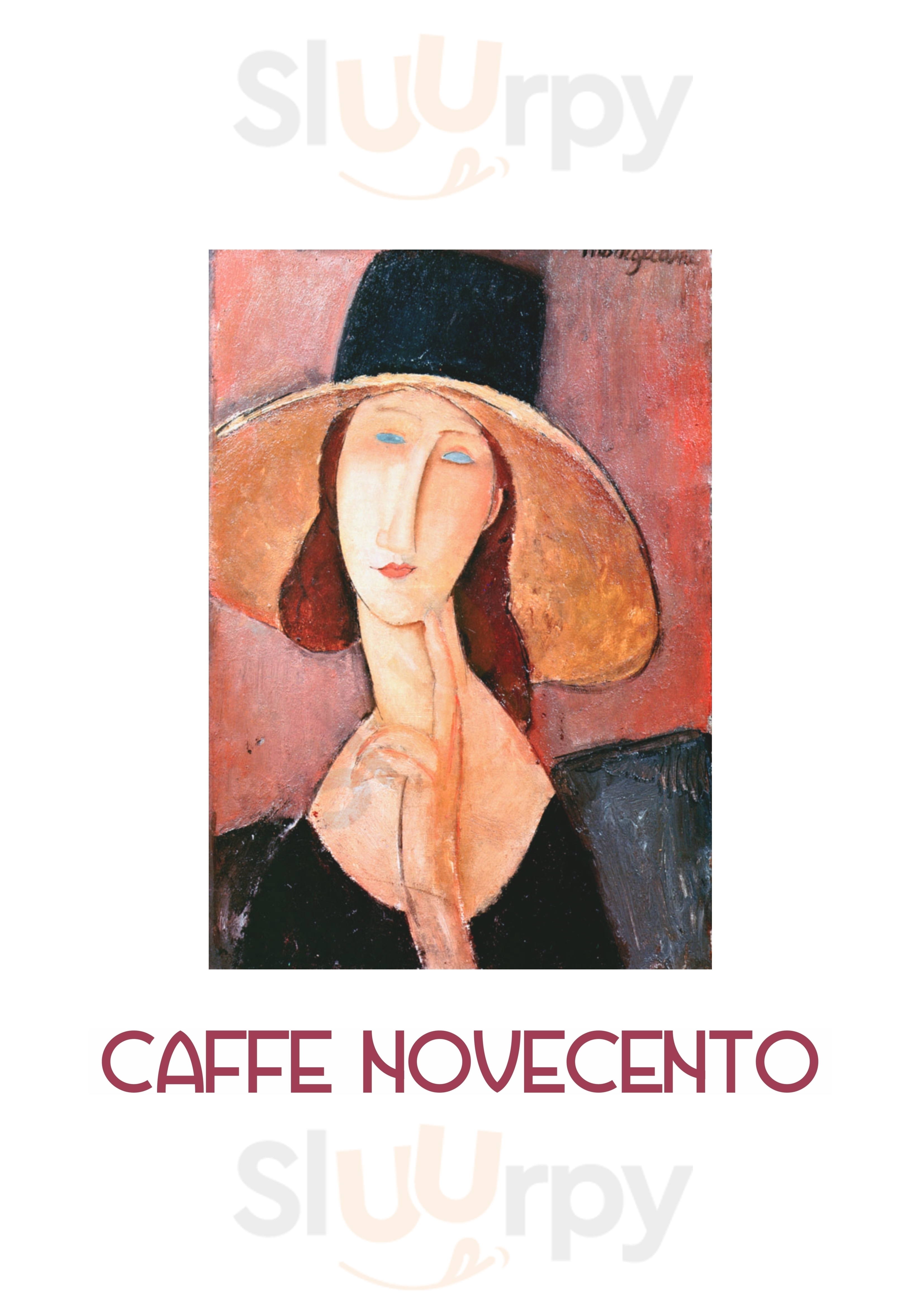 Caffè Novecento Roma menù 1 pagina