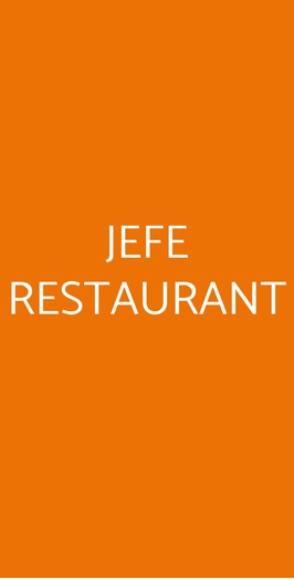 Jefe Restaurant