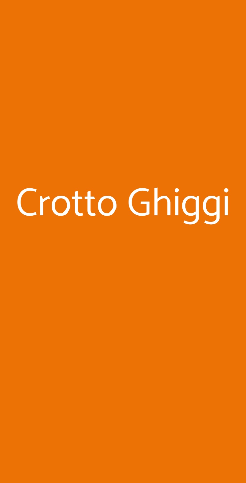 Crotto Ghiggi Villa di Chiavenna menù 1 pagina