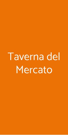 Taverna Del Mercato, Frascati