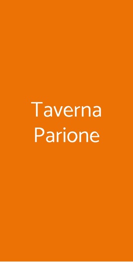 Taverna Parione, Roma
