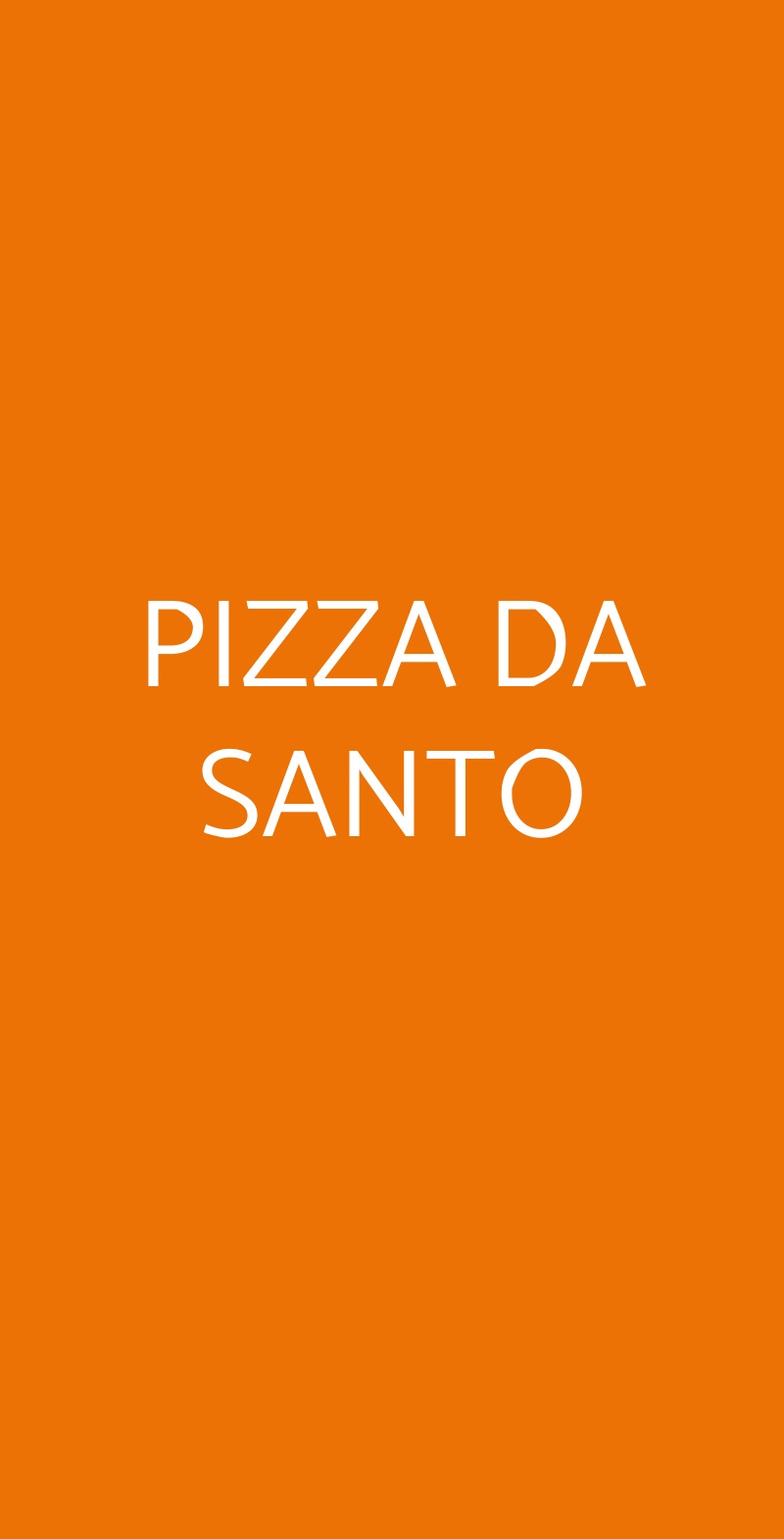 PIZZA DA SANTO Torino menù 1 pagina