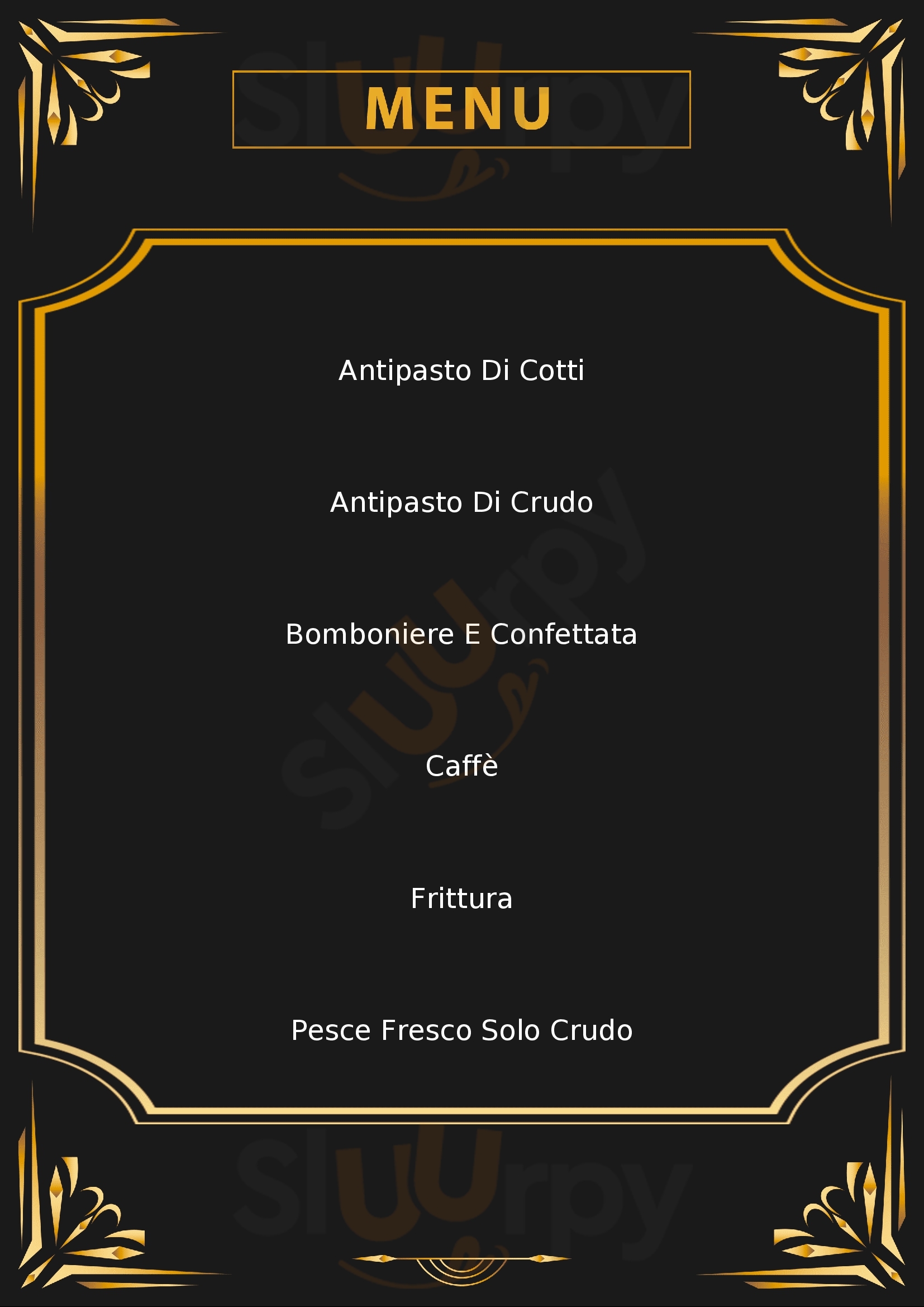 ristorante capodiferro Genzano di Roma menù 1 pagina