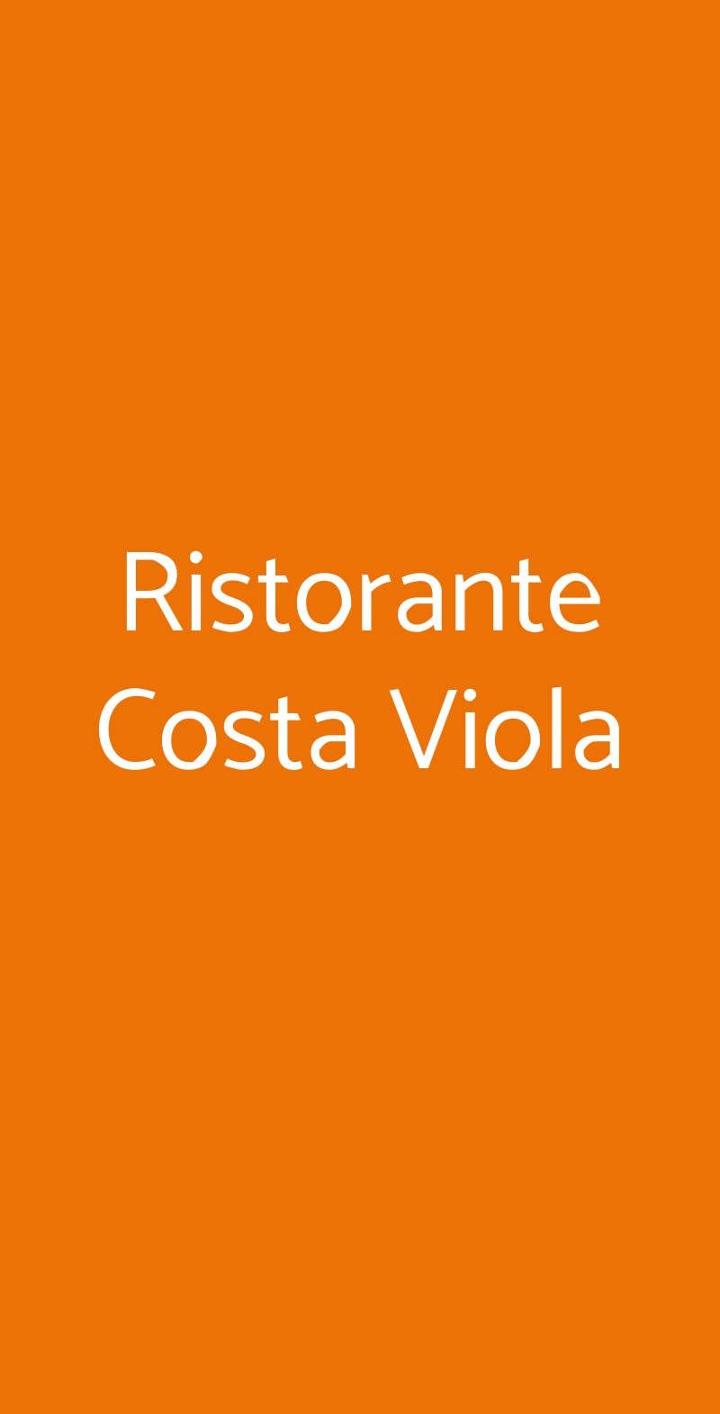 Ristorante Costa Viola Roma menù 1 pagina