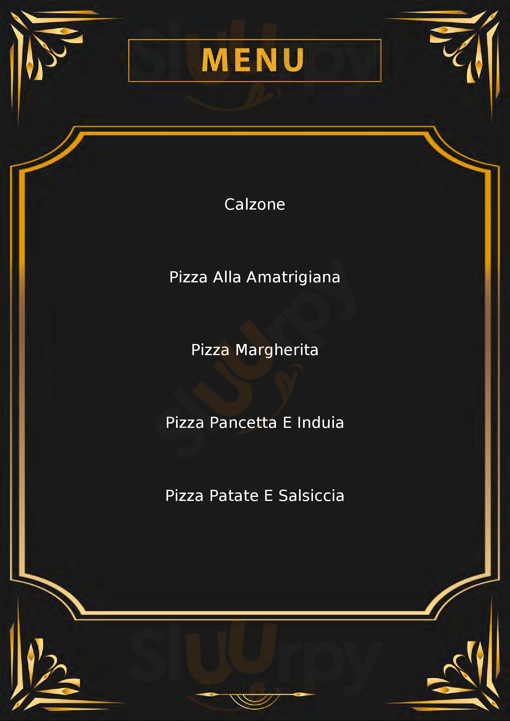 La Nostra pizzeria Fonte Nuova menù 1 pagina