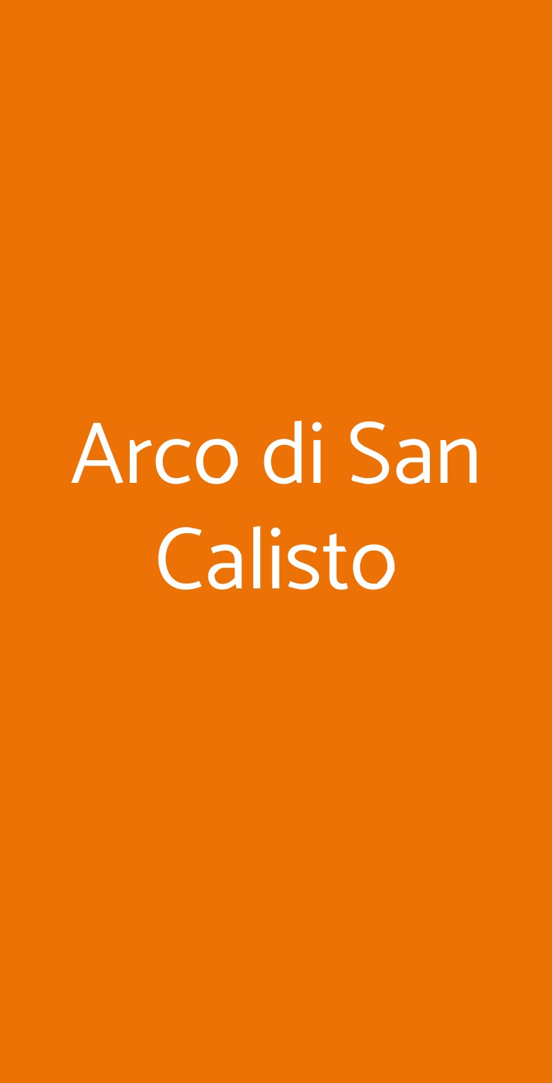 Arco Di San Calisto, Roma