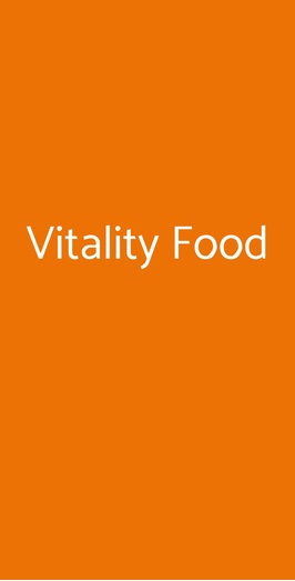 Vitality Food, Roma