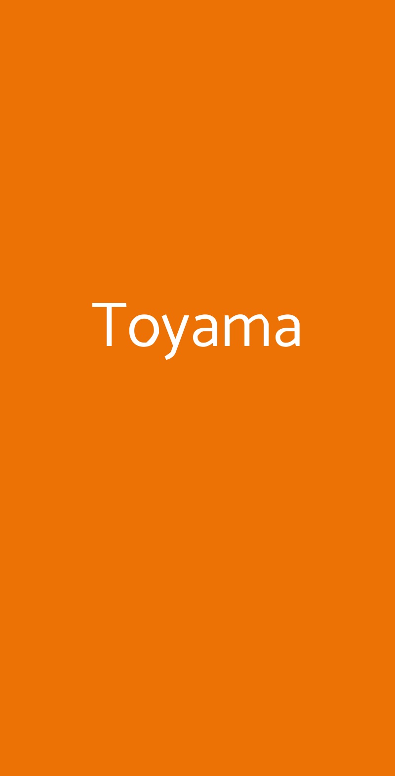 Toyama Roma menù 1 pagina