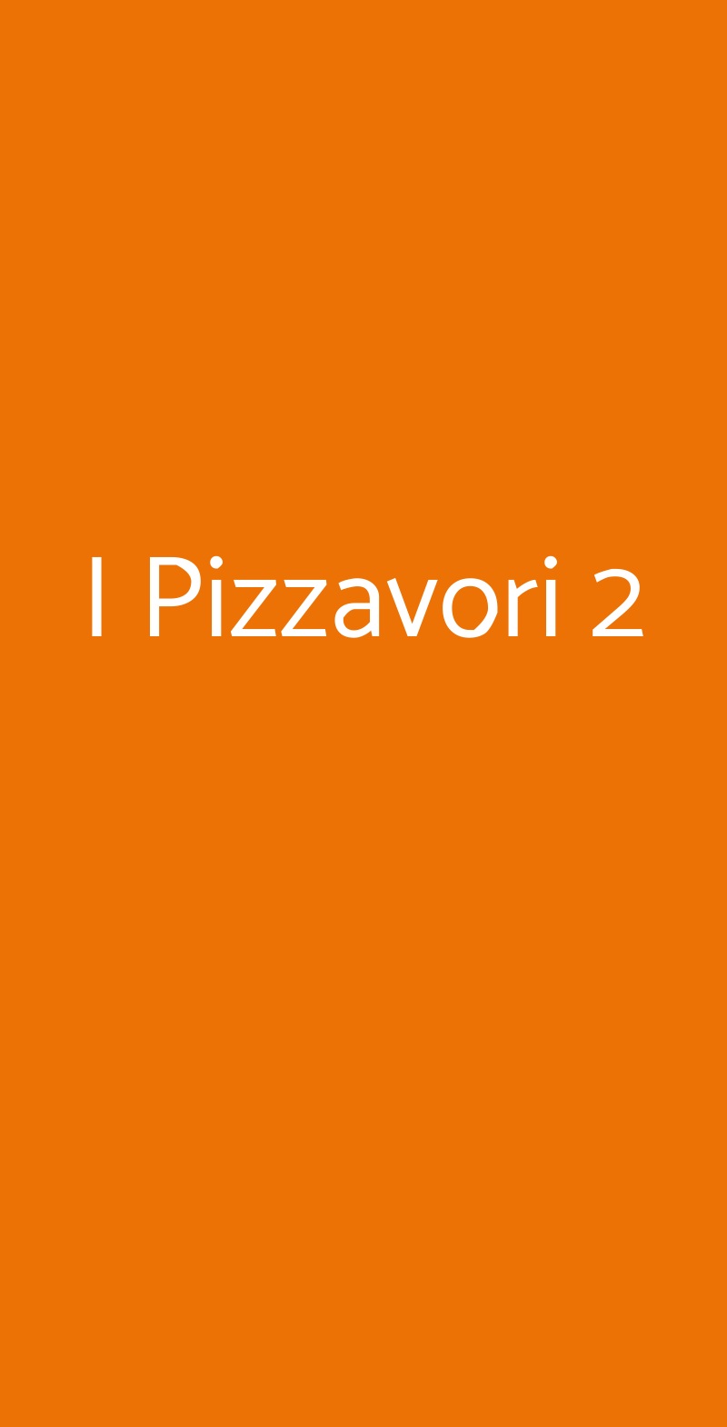 I Pizzavori 2 Marino menù 1 pagina