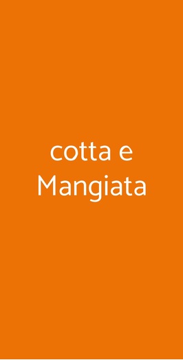 Cotta E Mangiata, Pomezia