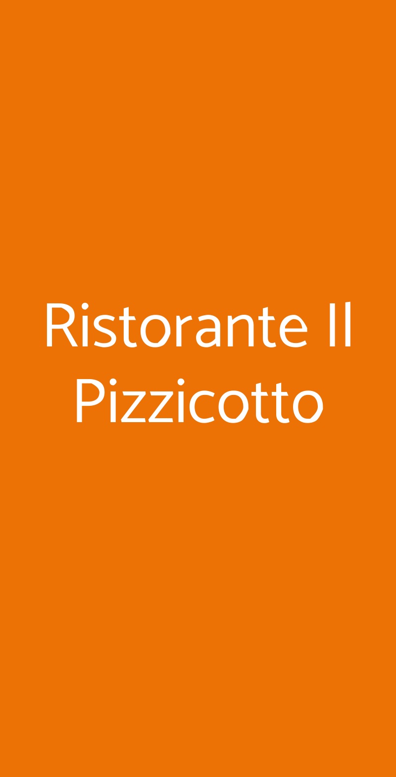 Ristorante Il Pizzicotto Roma menù 1 pagina