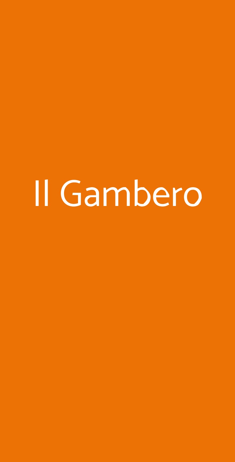 Il Gambero, Fiumicino