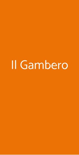 Il Gambero, Fiumicino