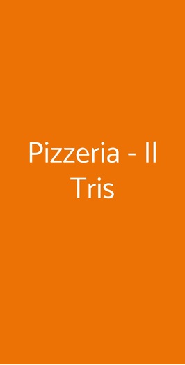 Pizzeria - Il Tris, Fiumicino