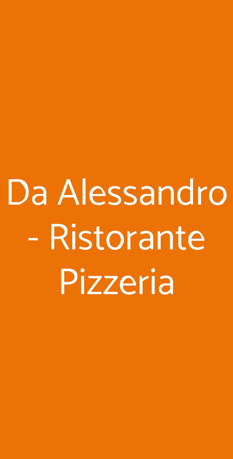 Da Alessandro - Ristorante Pizzeria Ladispoli menù 1 pagina