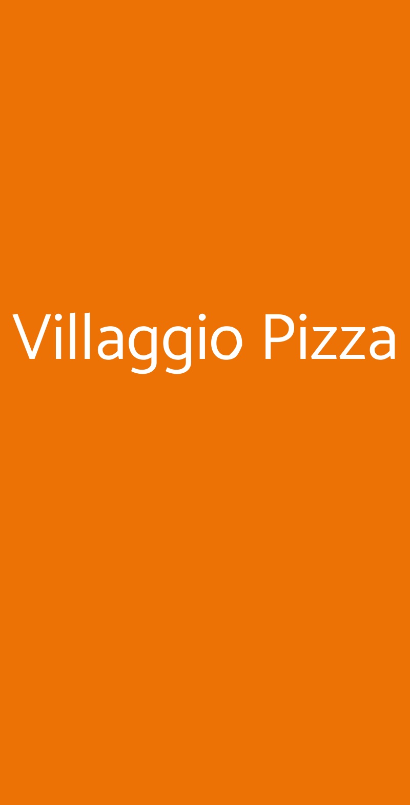 Villaggio Pizza Roma menù 1 pagina