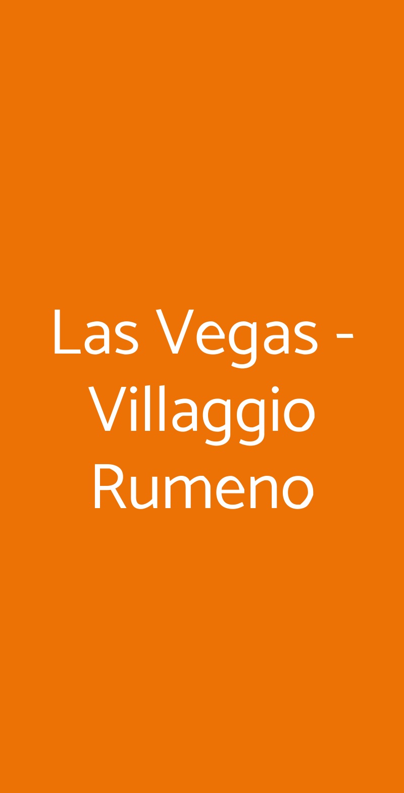 Las Vegas - Villaggio Rumeno Roma menù 1 pagina