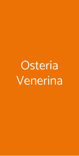 Osteria Venerina, Roma