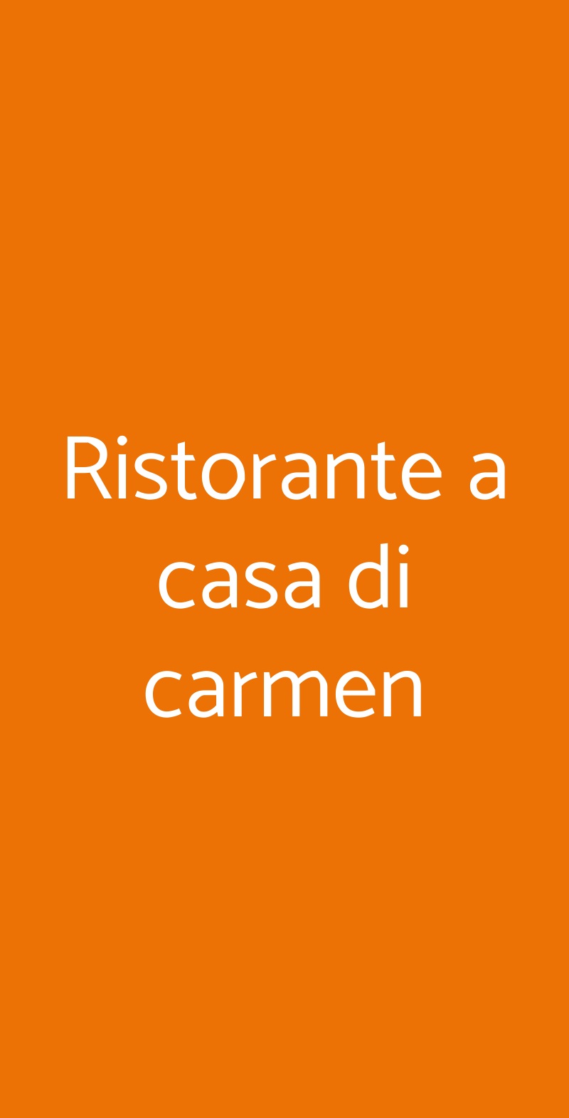 Ristorante a casa di carmen Nettuno menù 1 pagina