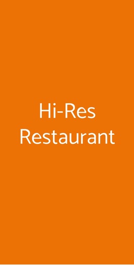 Hi-res Restaurant, Roma