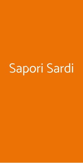 Sapori Sardi, Roma