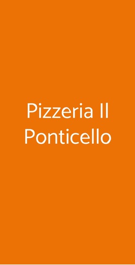 Pizzeria Il Ponticello, Fiumicino