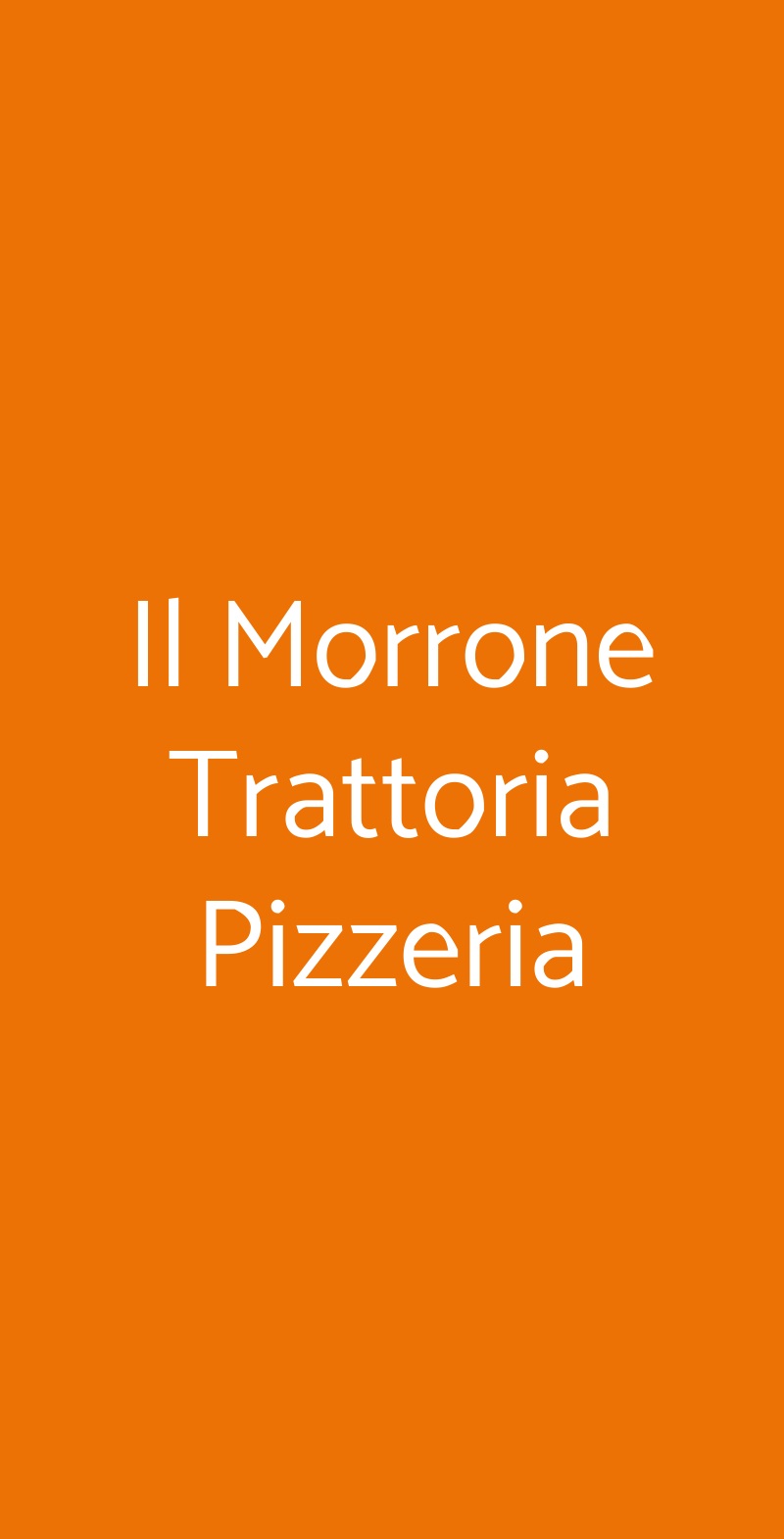 Il Morrone Trattoria Pizzeria Anticoli Corrado menù 1 pagina