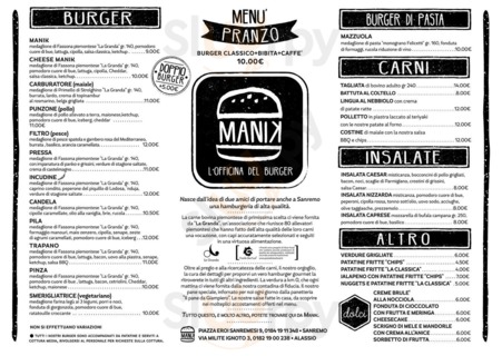 Manik - L'officina Del Burger, Sanremo
