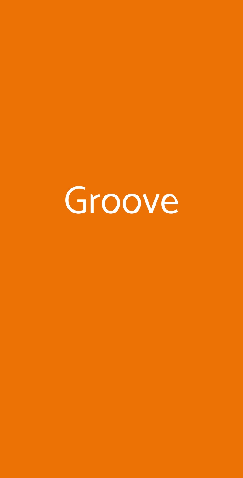 Groove Genova menù 1 pagina