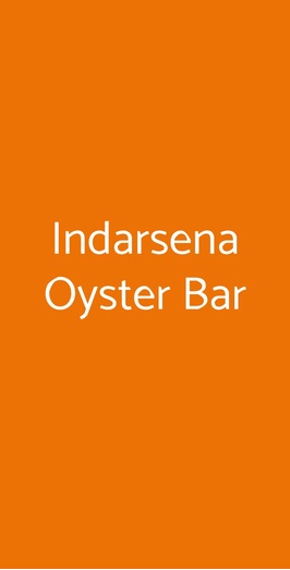 Indarsena Oyster Bar, Genova
