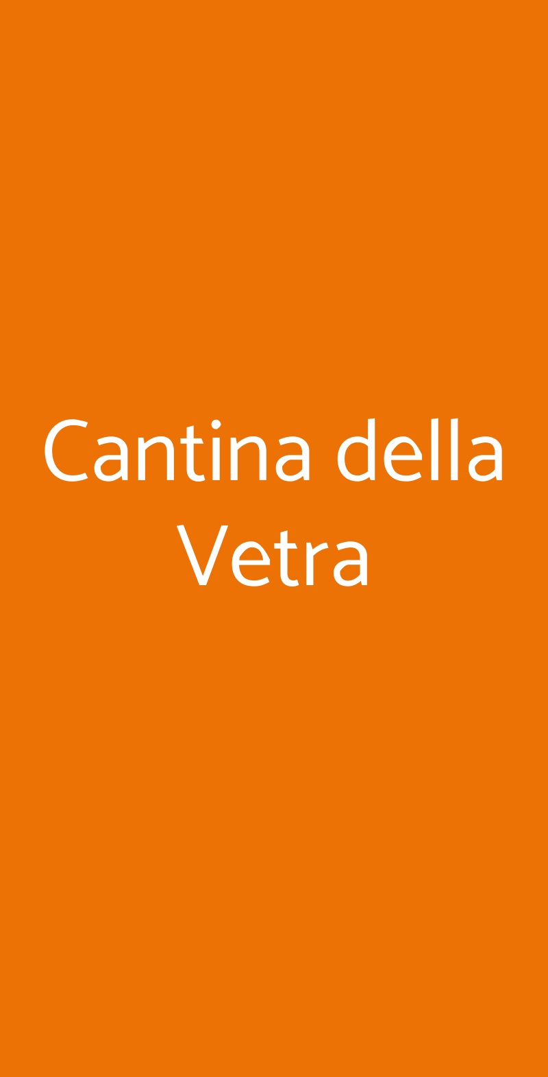 Cantina della Vetra Milano menù 1 pagina