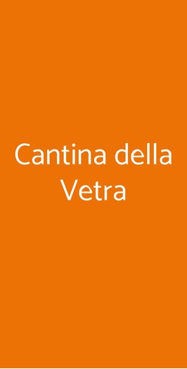 Cantina Della Vetra, Milano