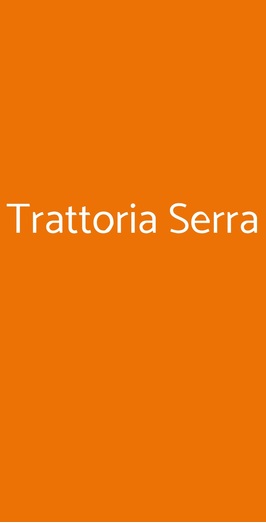 Trattoria Serra, Genova