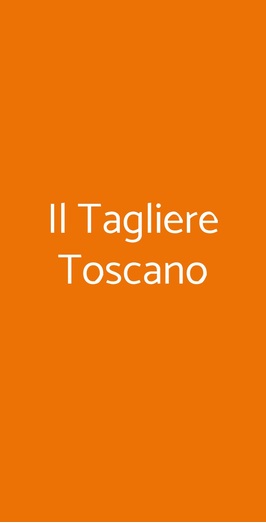 Il Tagliere Toscano, Zoagli