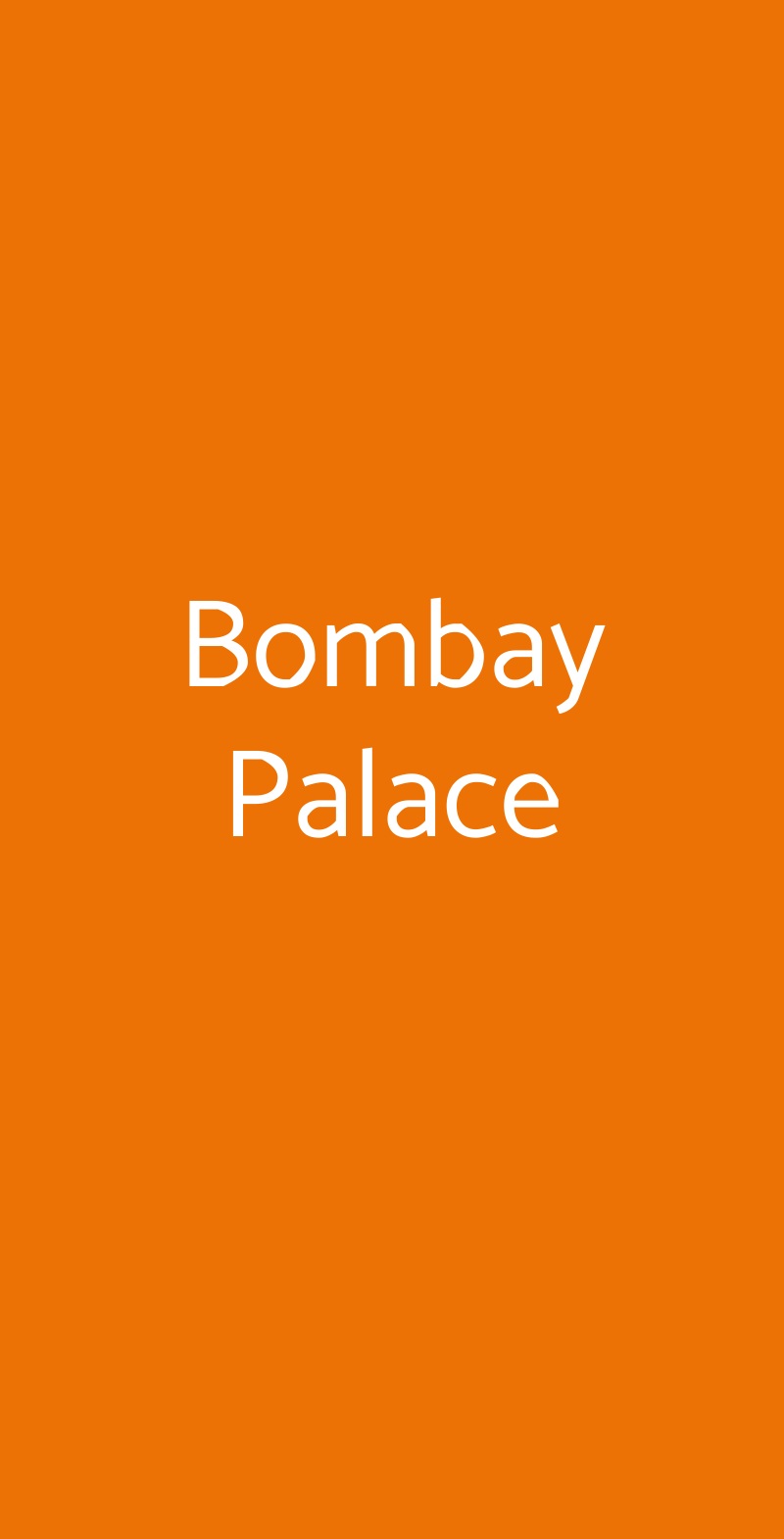 Bombay Palace Savona menù 1 pagina