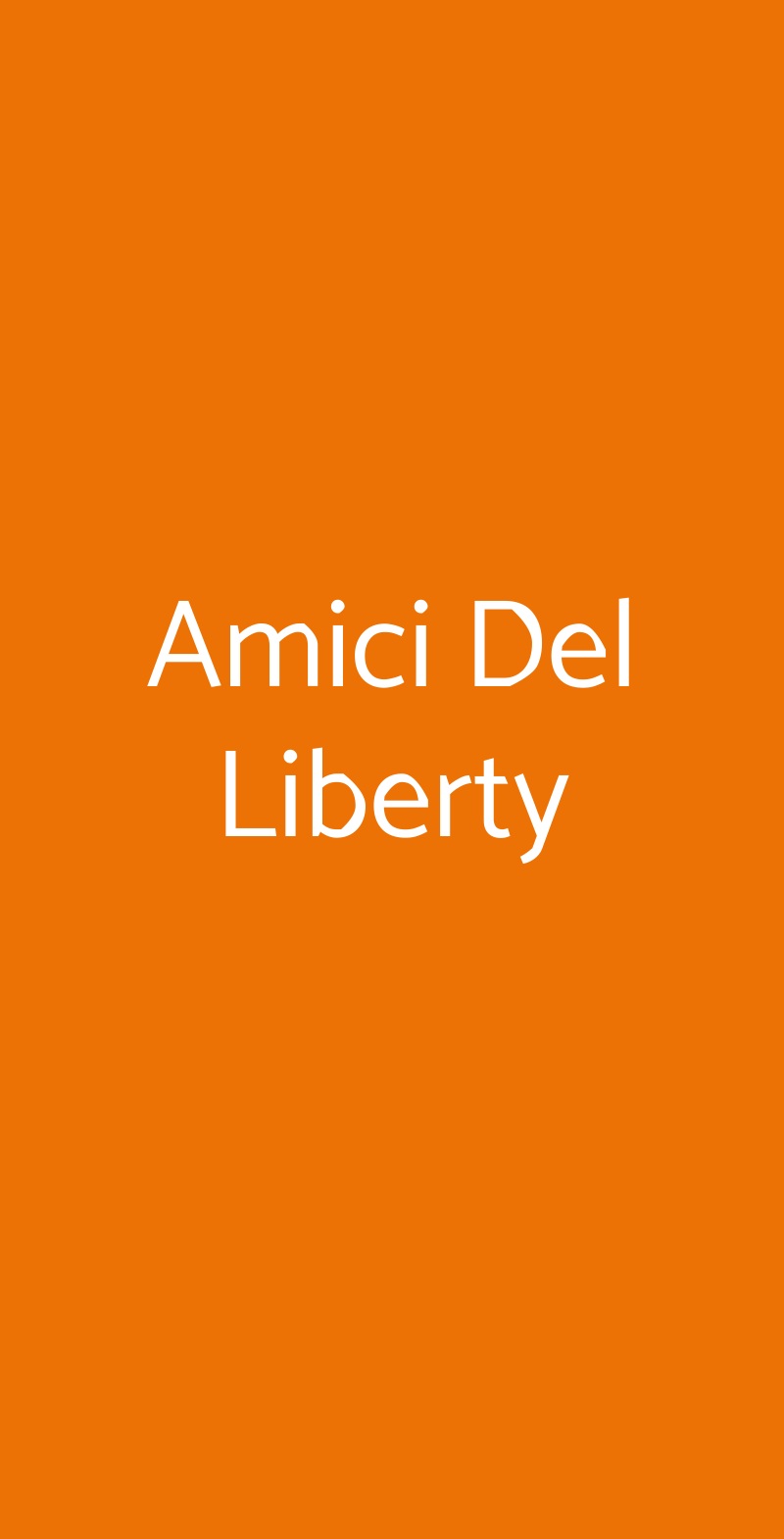 Amici Del Liberty Milano menù 1 pagina