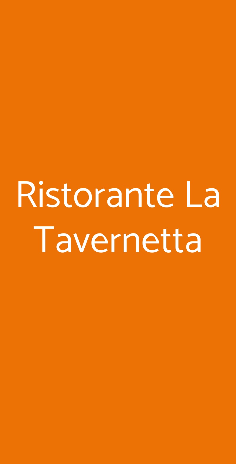 Ristorante La Tavernetta Recco menù 1 pagina
